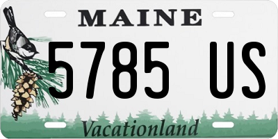 ME license plate 5785US