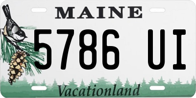 ME license plate 5786UI