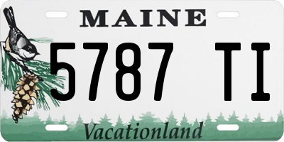 ME license plate 5787TI