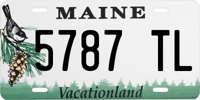 ME license plate 5787TL