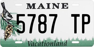 ME license plate 5787TP