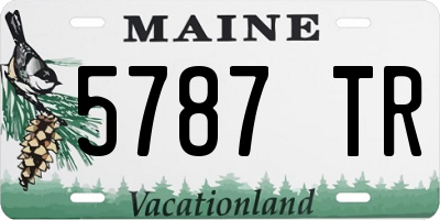 ME license plate 5787TR