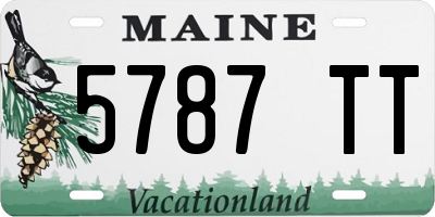 ME license plate 5787TT