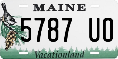ME license plate 5787UO