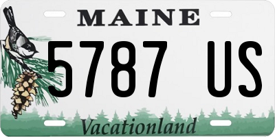 ME license plate 5787US
