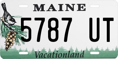 ME license plate 5787UT