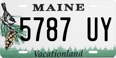 ME license plate 5787UY