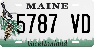 ME license plate 5787VD