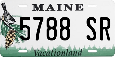 ME license plate 5788SR