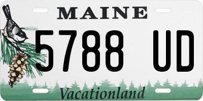 ME license plate 5788UD