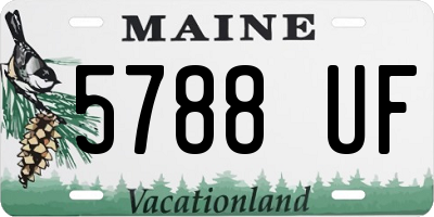 ME license plate 5788UF