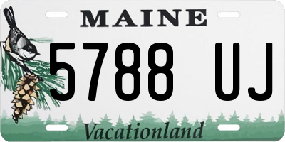 ME license plate 5788UJ