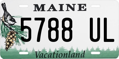 ME license plate 5788UL
