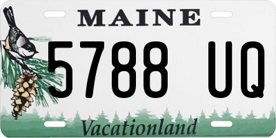 ME license plate 5788UQ