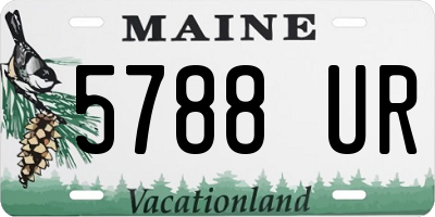 ME license plate 5788UR