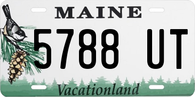 ME license plate 5788UT