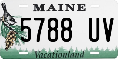 ME license plate 5788UV