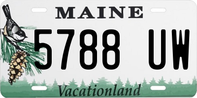 ME license plate 5788UW