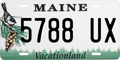 ME license plate 5788UX