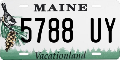 ME license plate 5788UY