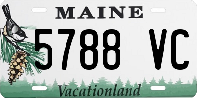ME license plate 5788VC