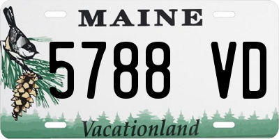 ME license plate 5788VD