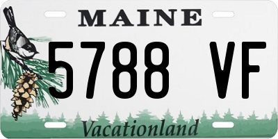 ME license plate 5788VF