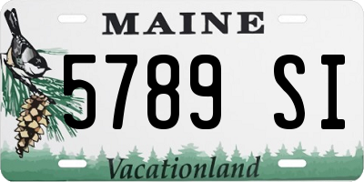 ME license plate 5789SI