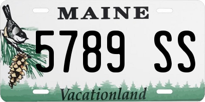 ME license plate 5789SS