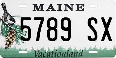 ME license plate 5789SX