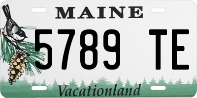 ME license plate 5789TE