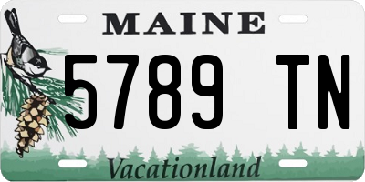 ME license plate 5789TN