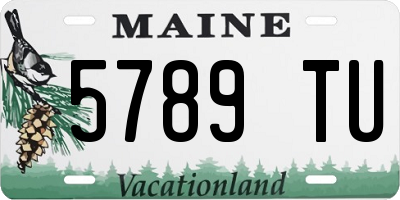 ME license plate 5789TU
