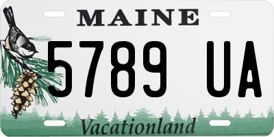 ME license plate 5789UA