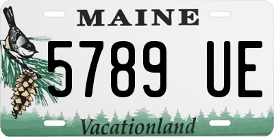 ME license plate 5789UE