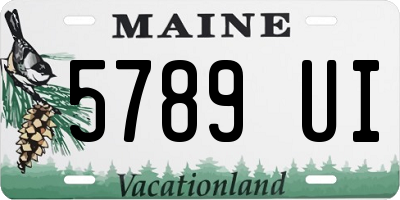 ME license plate 5789UI