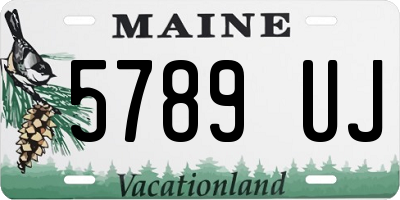 ME license plate 5789UJ