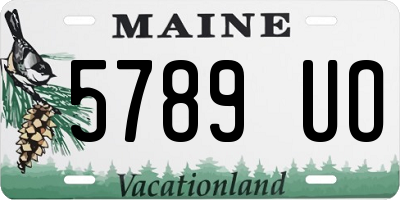 ME license plate 5789UO