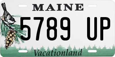 ME license plate 5789UP