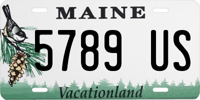 ME license plate 5789US