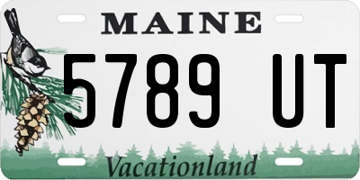 ME license plate 5789UT