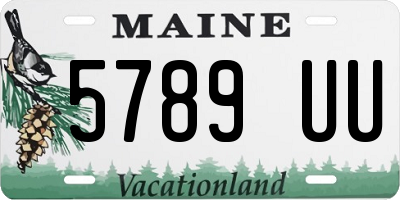 ME license plate 5789UU