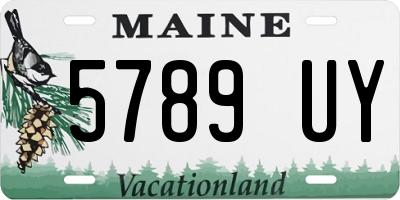 ME license plate 5789UY