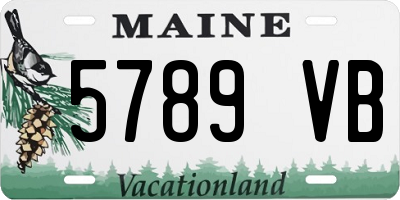ME license plate 5789VB