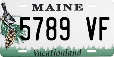 ME license plate 5789VF