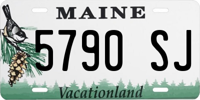ME license plate 5790SJ