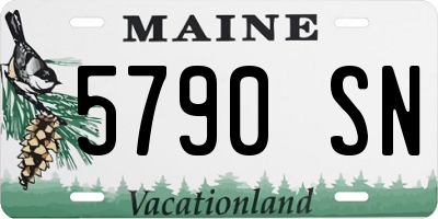 ME license plate 5790SN