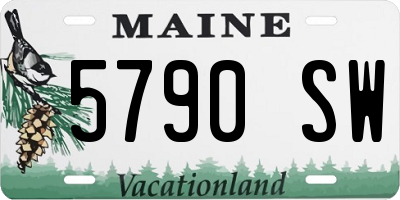 ME license plate 5790SW