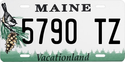 ME license plate 5790TZ