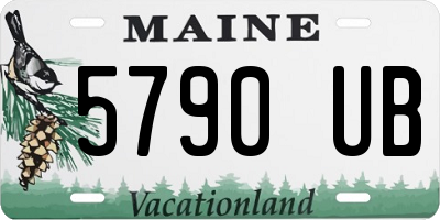 ME license plate 5790UB